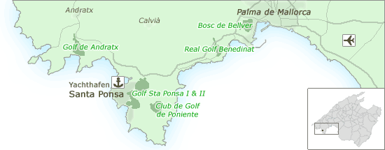 Karta Santa Ponsa Mallorca
